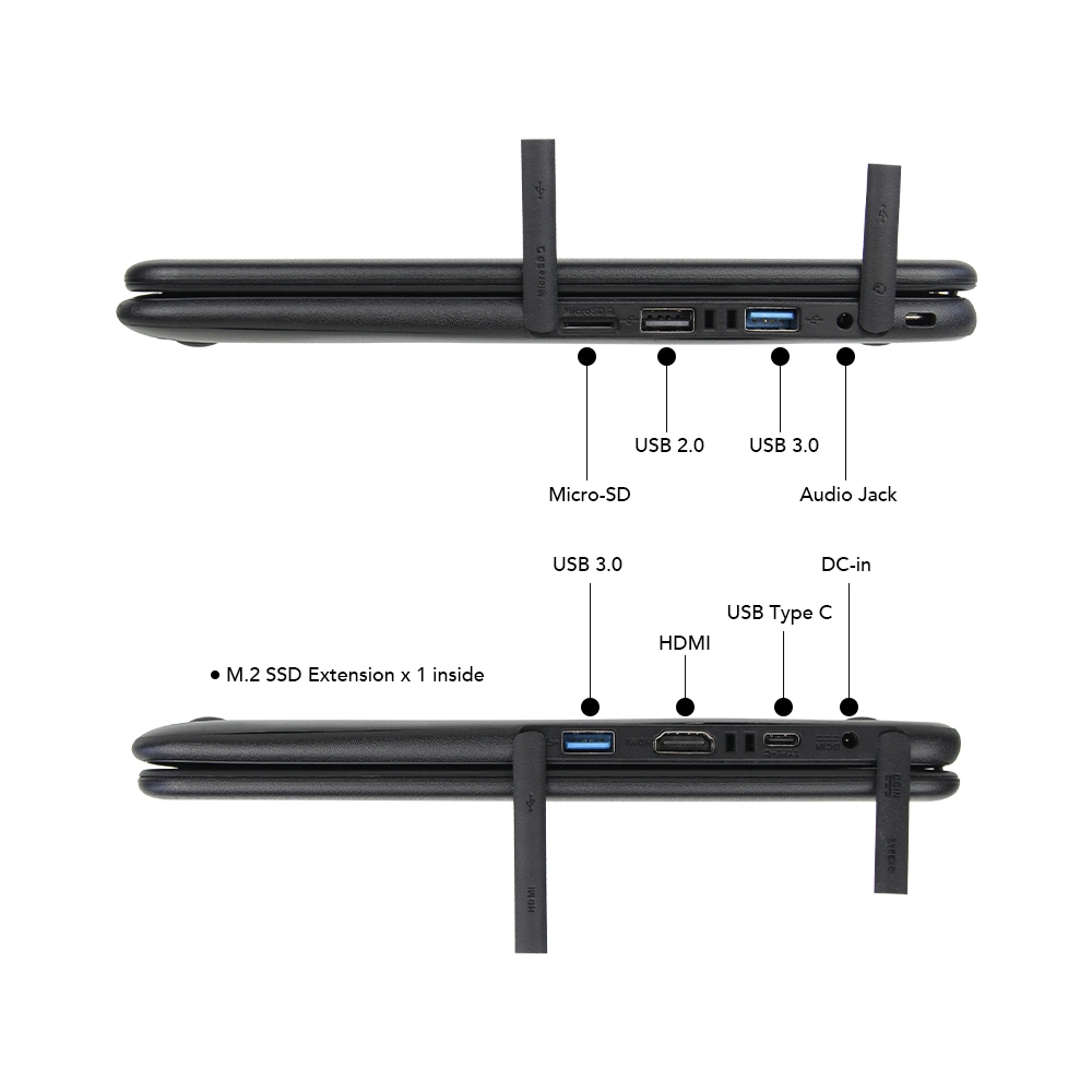 11,6inch pantalla táctil NETBOOK IP64 Educación 2 en 1 portátil Ordenador convertible de 360 grados PC portátil