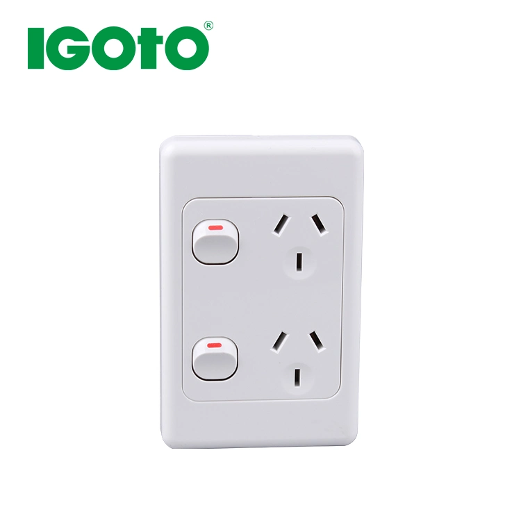 Popular 250V 10A Home Surface Mounted Wall Switch Socket Electrical Switch