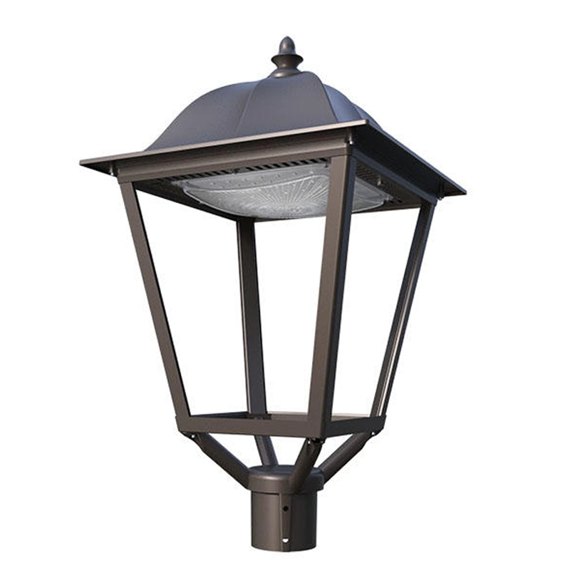 Lanterne de parc extérieure de haute qualité en aluminium IP65, lumière de rue de jardin à LED de 60W pour poteau.