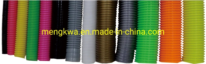 High Speed Flexible Shrinkable PA PE PP PVC Single Wall Corrugated Tube Hose Pipe Extruder Machine Extrusion Line