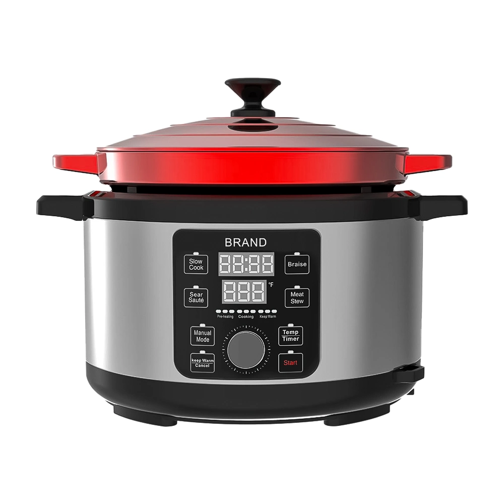 Moule à cuisson basse température de haute qualité en fonte 6 Qt Four électrique hollandais avec couvercle