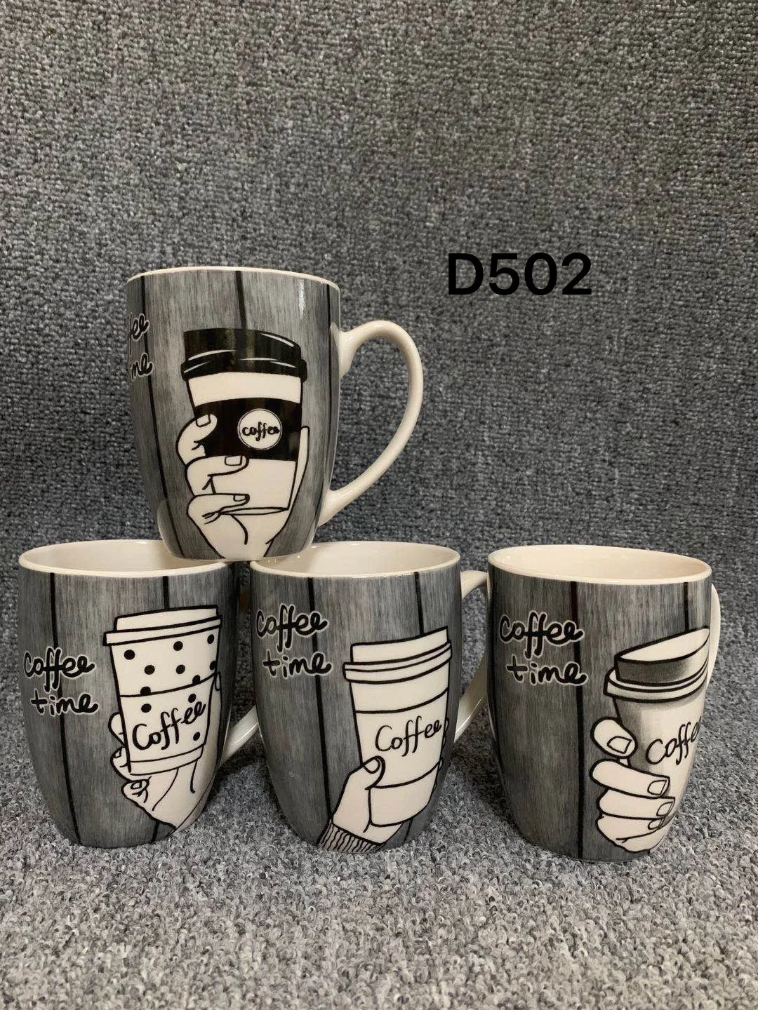 Handmade personnalisé Jeu de 4 tasses de café