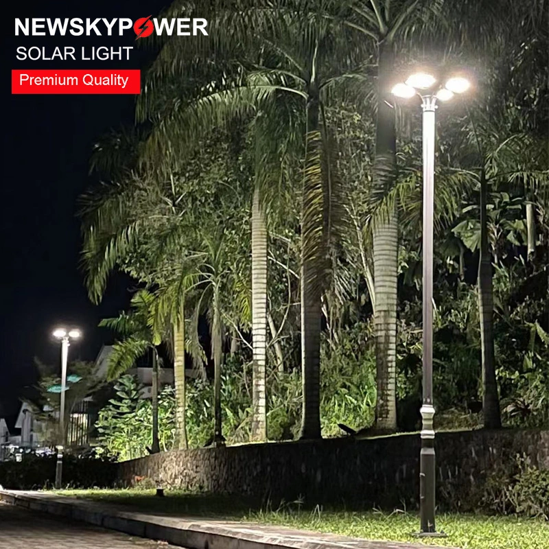 Commercial Super Bright Outdoor Waterproof Aluminium 40W Post LED Garden Solar Pole Lamp with CE