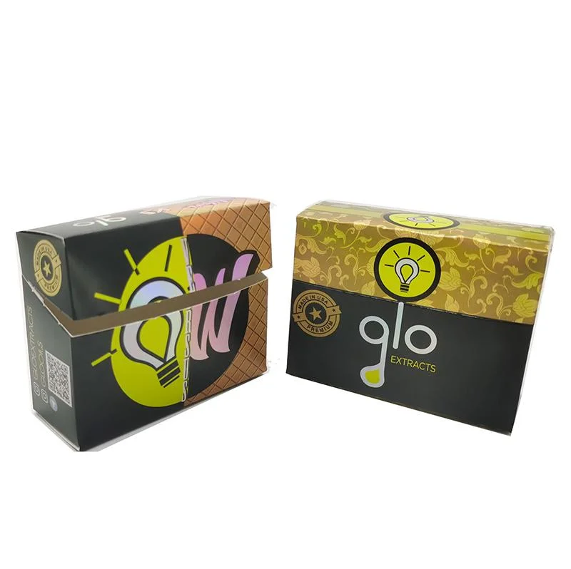 Mayorista de fábrica de extractos de la Glo cartuchos Vape Atomizer 0.8ml 1ml de aceite del depósito de vidrio Pyrex con el paquete de verificación