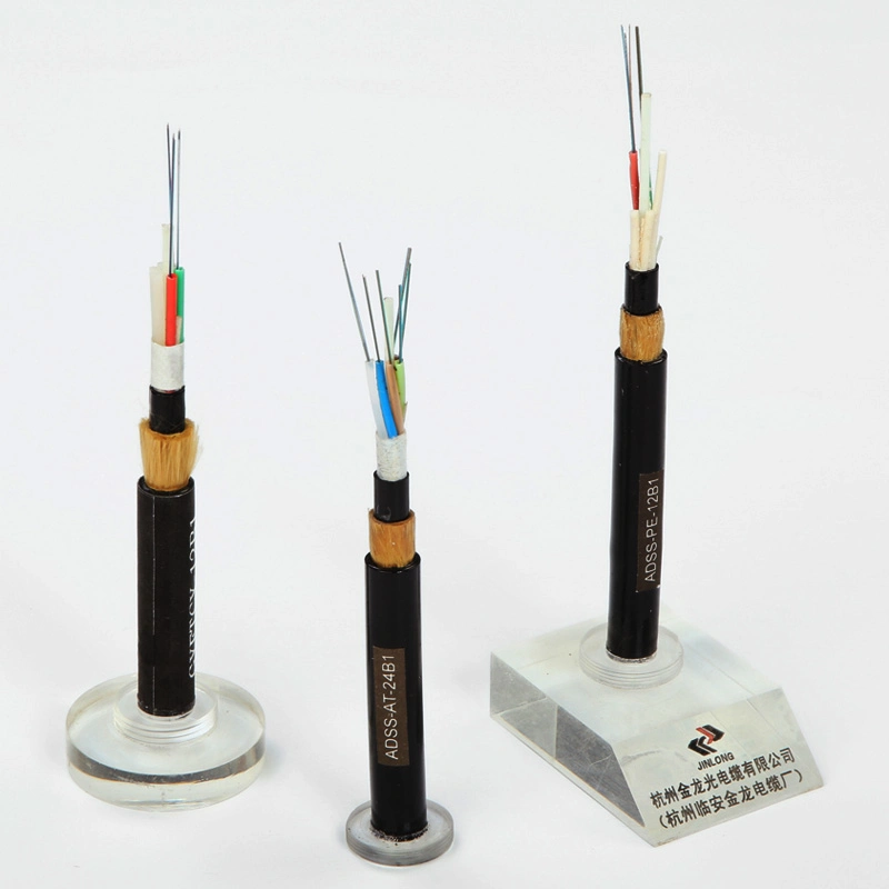 Outdoor Optical Fiber Cable All Dielectric Self-Supporting Fiber Optic Cable ADSS