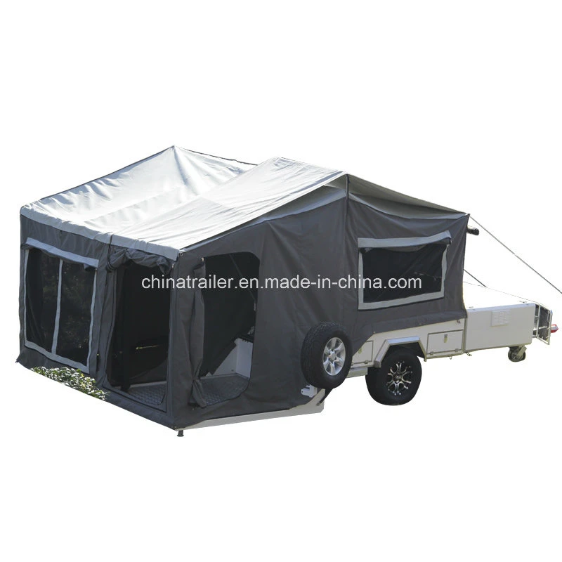 off Road Hard Floor Rear Fold Camper Trailer