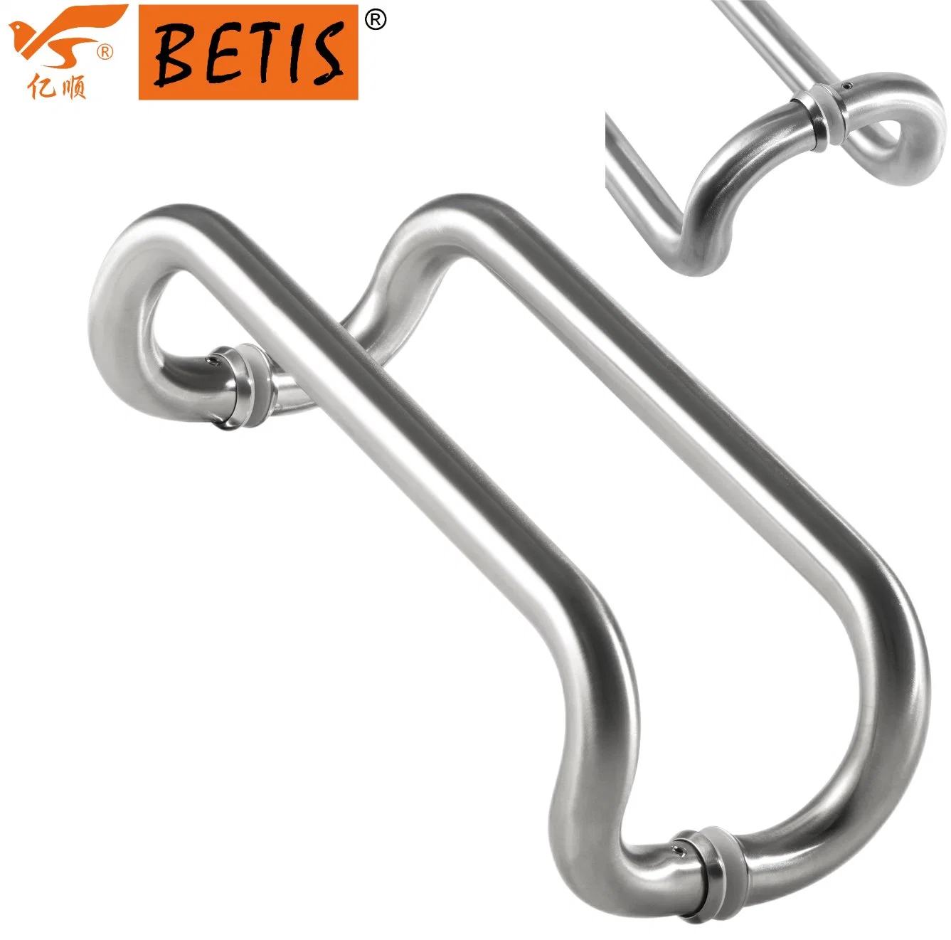 Großhandel Badezimmer Dusche Gehäuse Hardware Fittings Grab Bar Glastür Handgriff Und Handtuchhalter