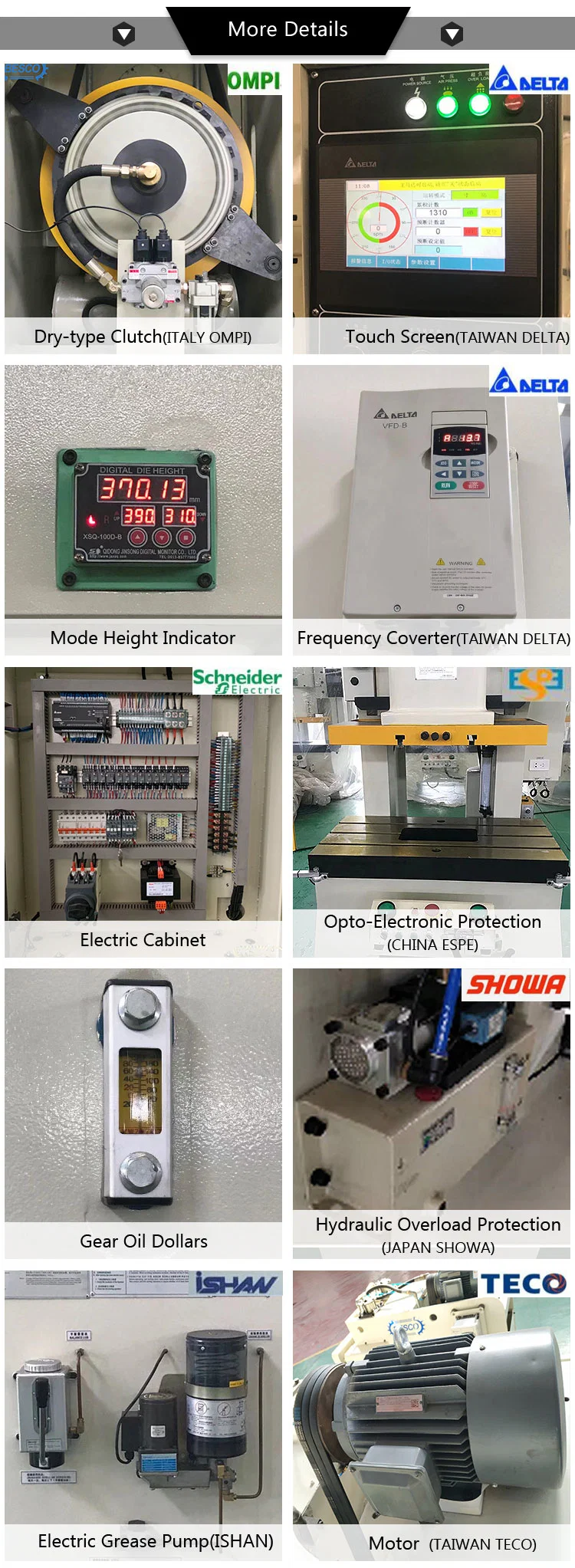 110ton-315ton Offener Doppelpunkt-Präzisions-Pressenmaschine-Anschlusskasten Produktionslinie