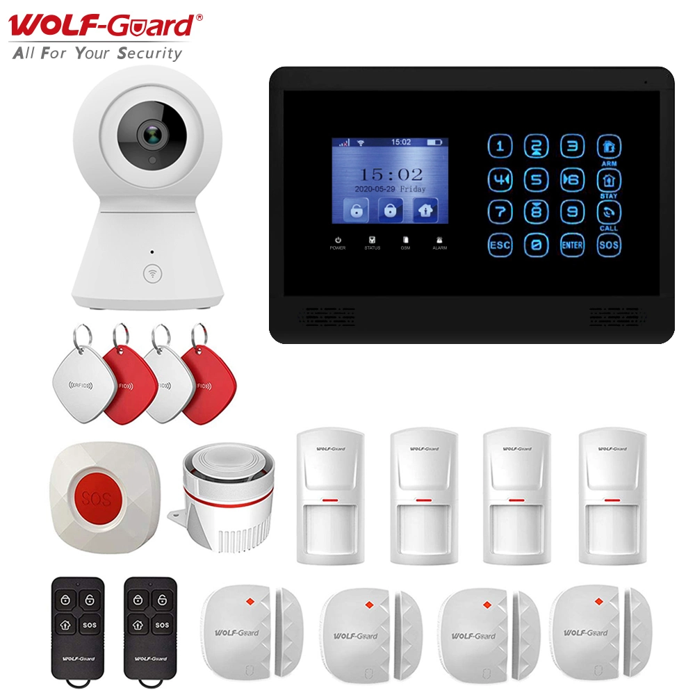 4G WiFi Tuya Smart Life Wireless Security Home Alarm with Alexa and Google