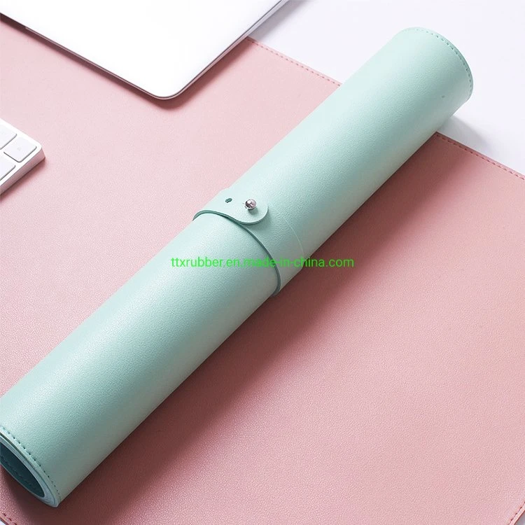 Double-Sided Two-Color Oversize Mouse Pad Writing Pad Waterproof Leather Desk Pad