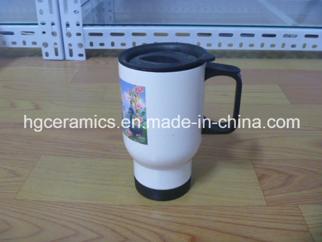 Stainless Steel Travel Mug, Sublimation Coated Travel Mug