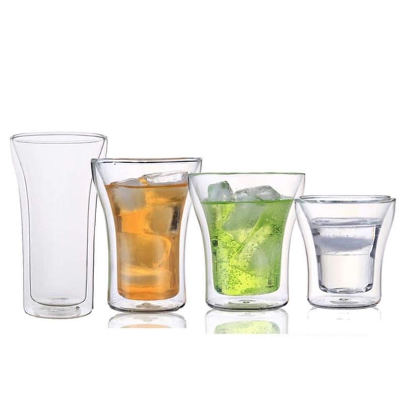 Geminus cuvettes en verre double paroi boire une tasse en verre