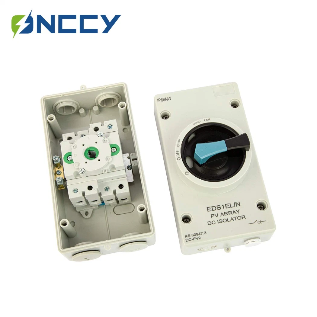 4p 1200VDC 32A Photovoltaic DC Insulated IP66 Waterproof Isolator Switch for Solar Powered RV