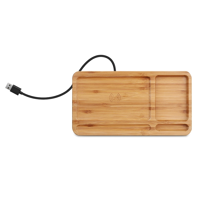 Dom populares Definir Bela Celular Universal Carregador Rápido 10W 9V Adaptador de madeira Bambu Carregador Sem Fio