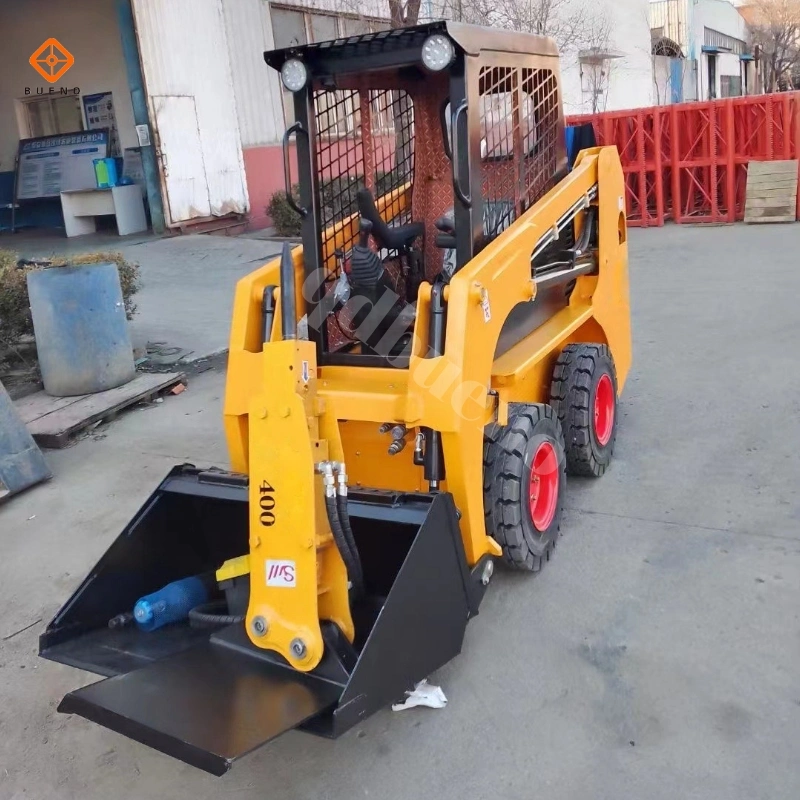 Bueno 700kg 850kg 950kg Multi-Function Small Skid Steer Loaders with Breaker, Planer, Road Cutting Saw, Wheel Saw, Guardrail Planer, Blower