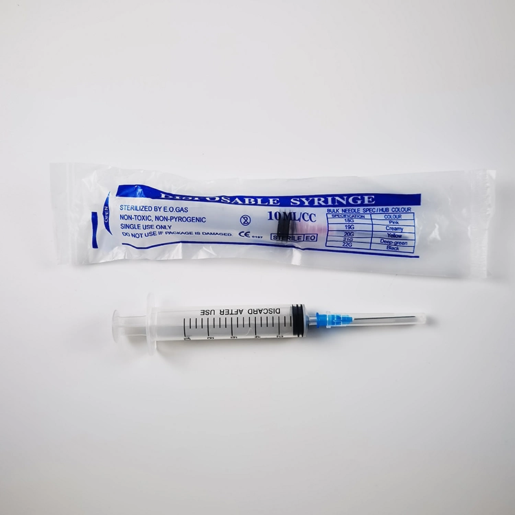 Disposable Plastic Syringe for Single Use with All Sizes Medical Consumables