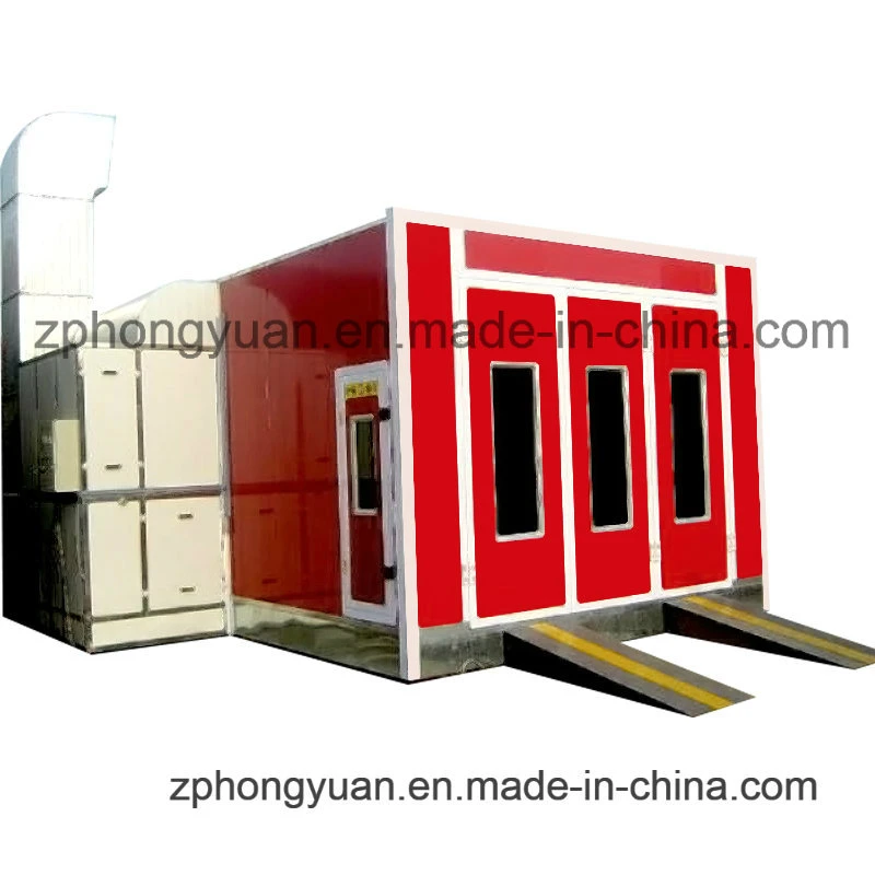 Hongyuan CE Automotive Car Auto Water Based / Waterborne Painting Booth/Paint Spray Booth with Gas Burner