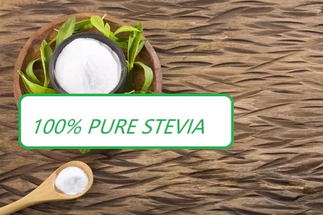 Stevia edulcorante natural de azúcar sabor alimentos Ra98%