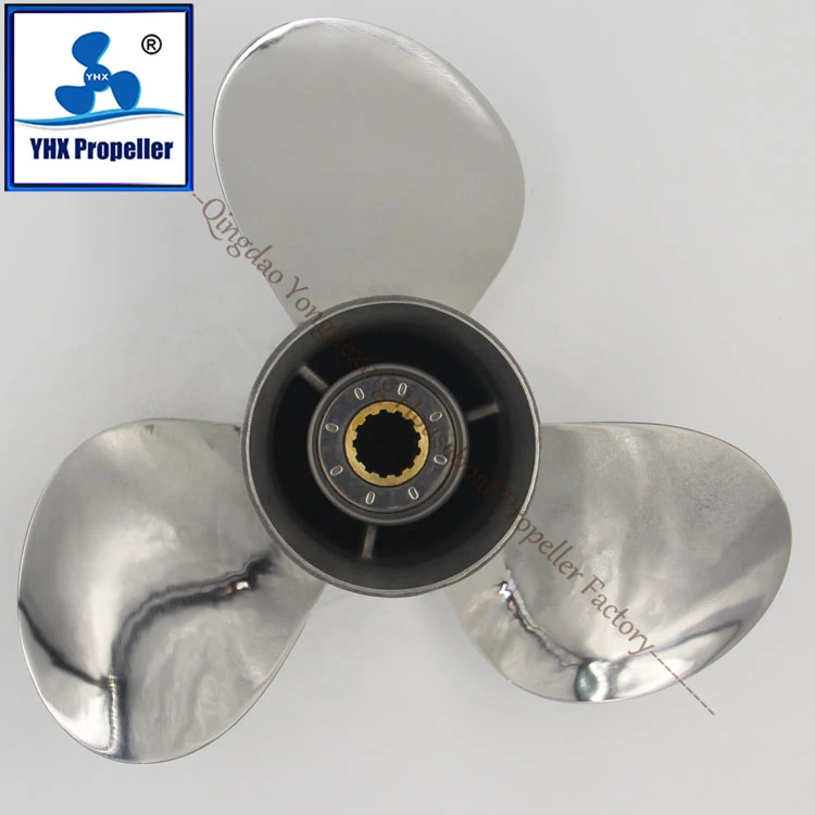 Stainless Steel Boat Motor Propeller Matched for YAMAHA 11 1/4X14