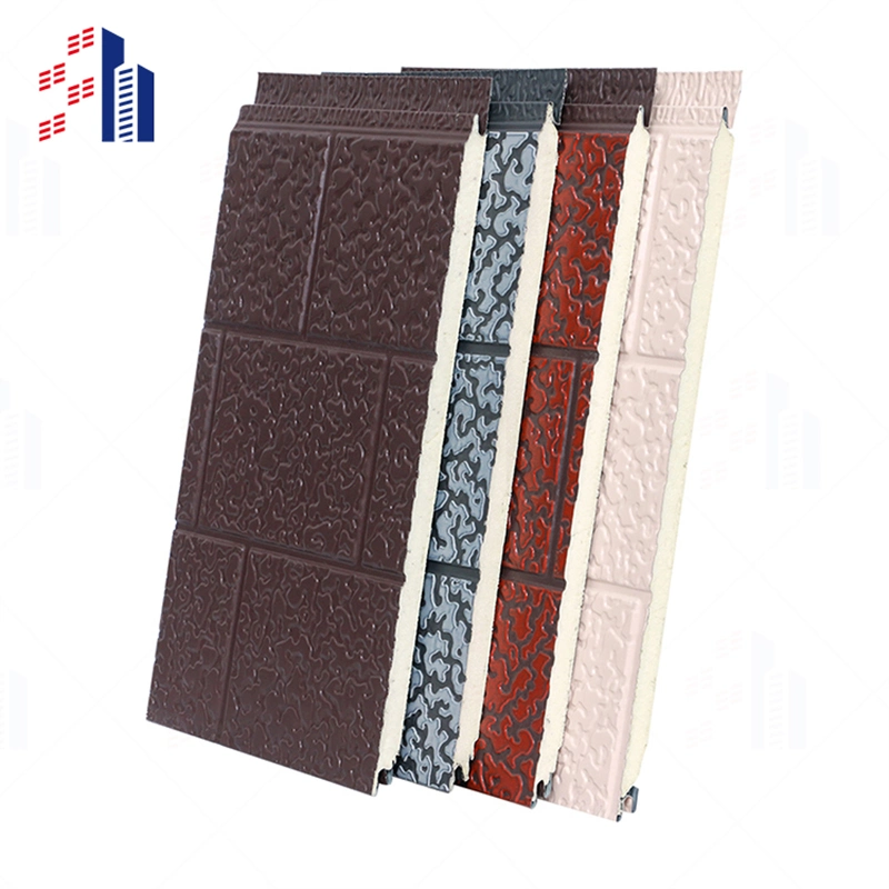 Low Carbon Environmental Protection Beautiful Strong Earthquake Resistant PU Sandwich Panel