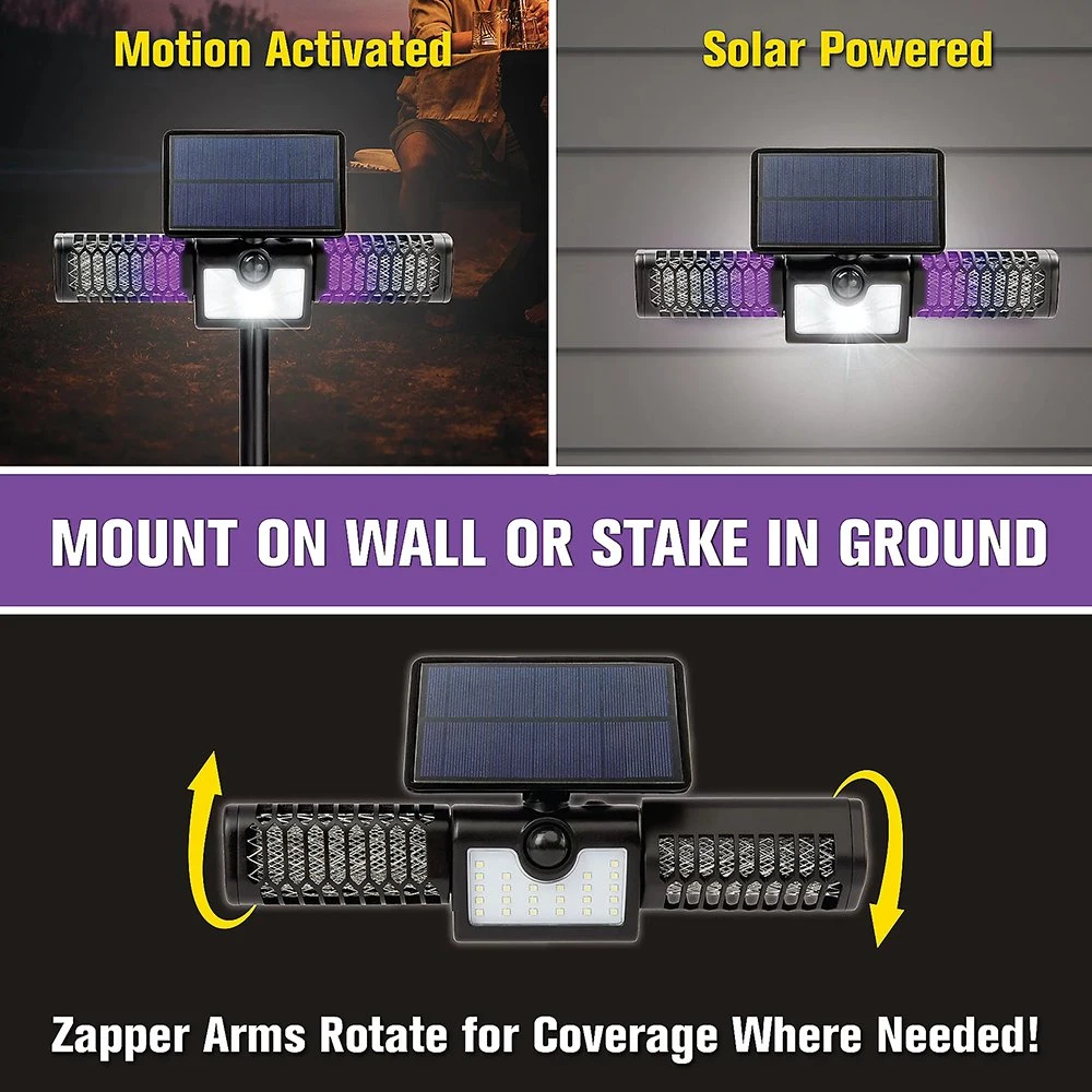 2-in-1 Outdoor Waterproof Solar Powered Wireless Ground Garden Driveway Landscape Wall Light Floodlight Camping Light