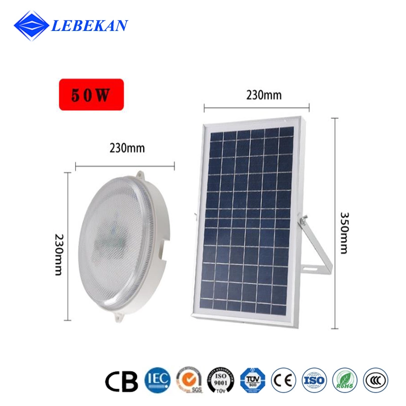 Home Using Wholesale/Supplier Price Interior Moon Lighting 30W 40W 50W Double Head Remote Control LED Ceiling Solar Indoor Light