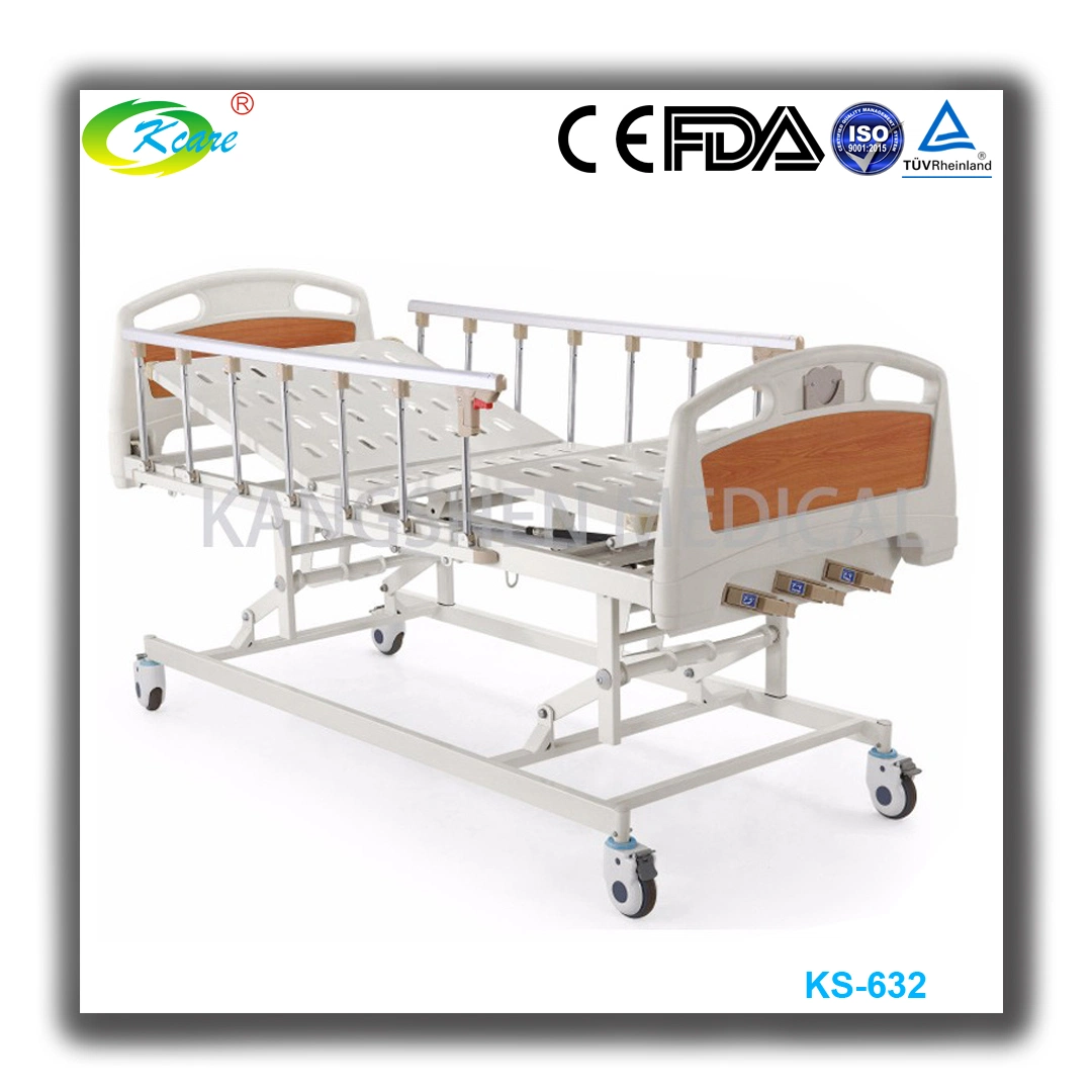 Hospital Equipment Medical Cama Hospitalaria 2 Cranks Manual Hospital Bed with Toilet