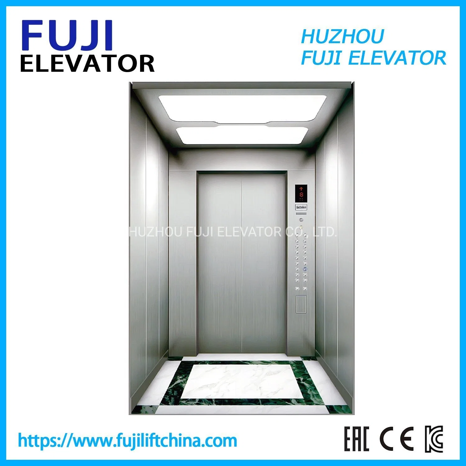 FUJI China Fabrik Personenaufzug Home Aufzüge mit günstigen Preis Vvvf Steuerung Wohnlift