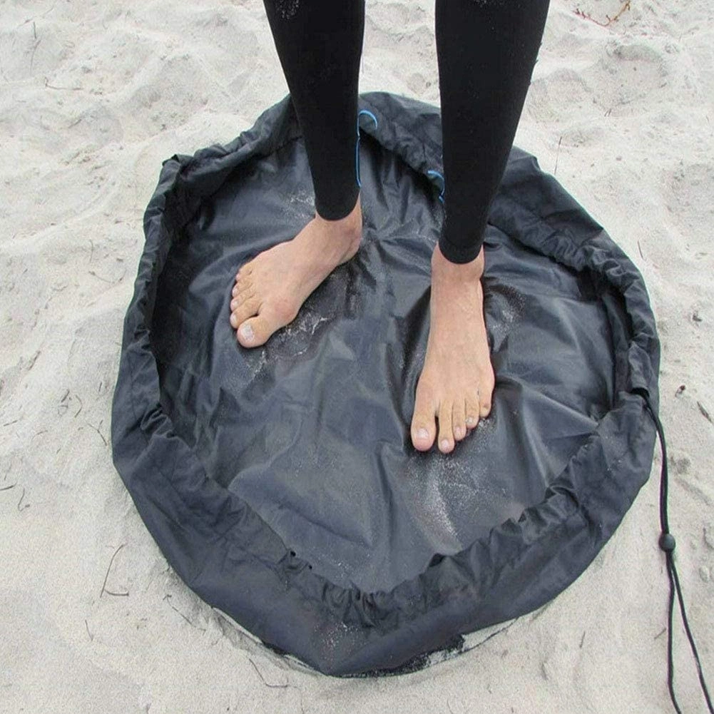 Portable Waterproof Wetsuit Changing Mat Drawstring Bag Surf Beach Mat for Surfing Swimming Water Sports