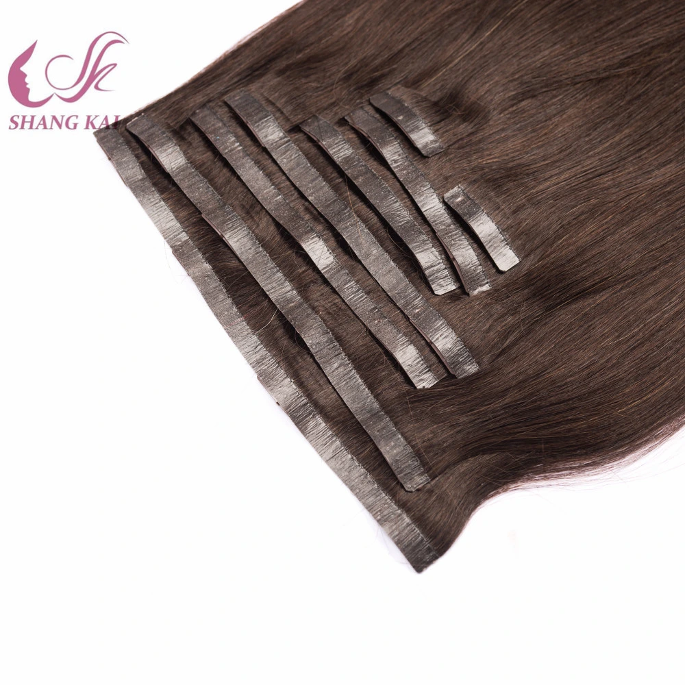 Extensiones de cabello con clip sin costuras 100% cabello humano virgen brasileño Remy.