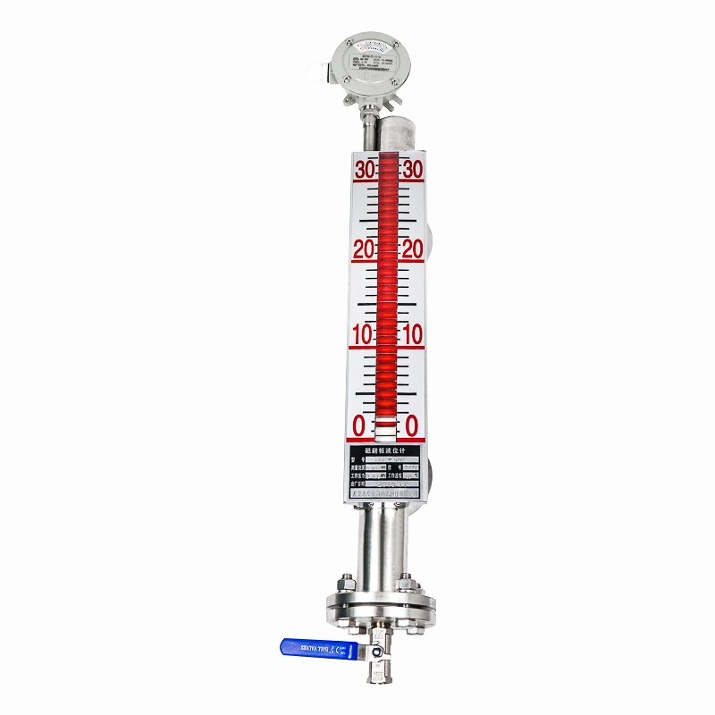 High Temperature 0-350c Magnetic Float Level Sensor 1200mm Marine Oil Level Meter