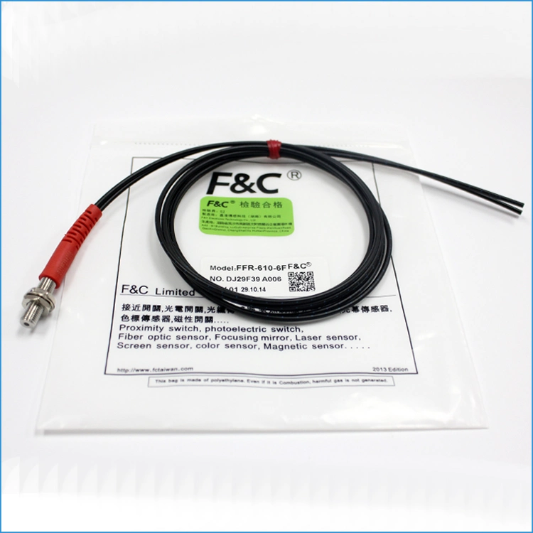 Customize M6 Diffuse Reflective Digital Fiber Optic Sensor