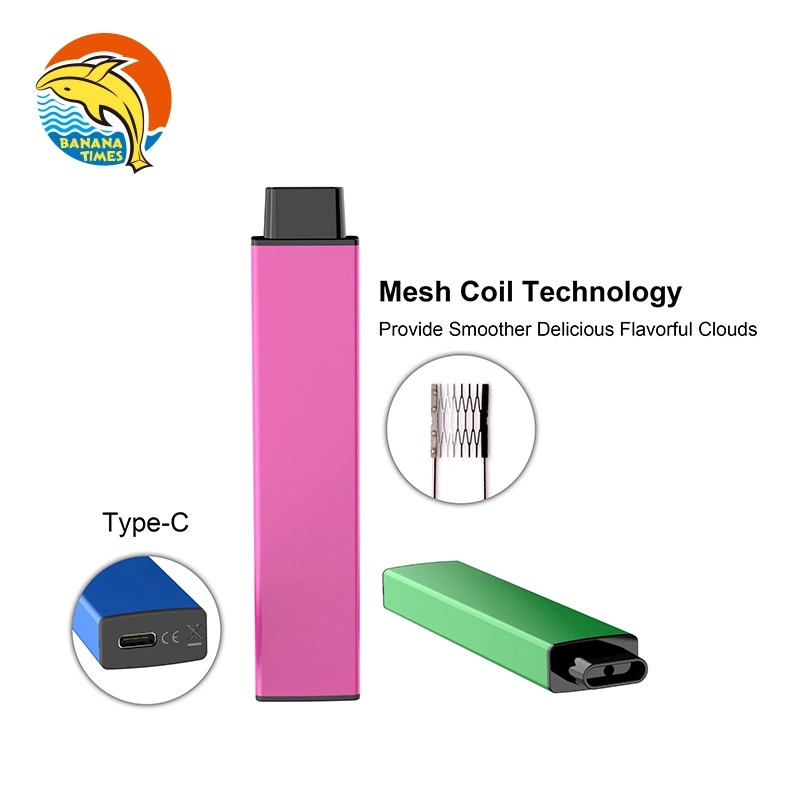 Rechargeable USB-C E Cigarette 5500puffs 10ml Disposable/Chargeable Vape 5% Nico Fruits Vape Pen