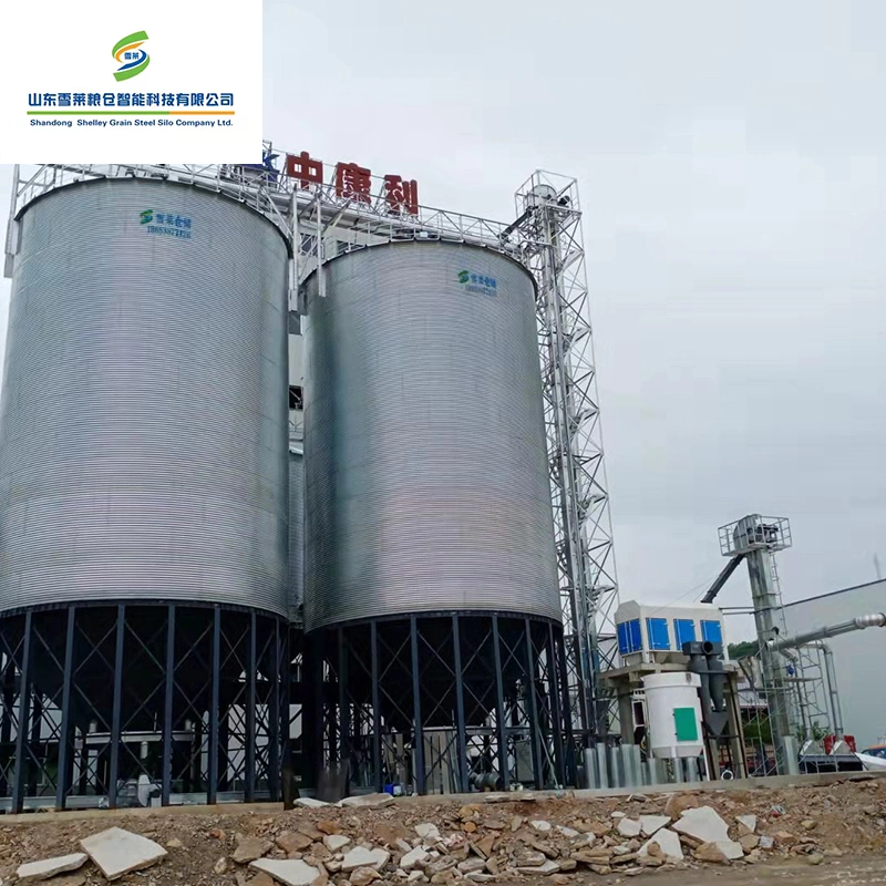 100t 200t 500t 1000t Galvanized Steel Assembly Bolts Maize Rice Wheat Grain Silo for Sale