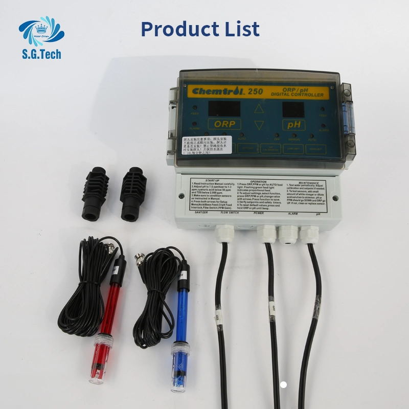 Hot Sale Chemical 250 Swimming Pool pH&ORP Water Quality Controller