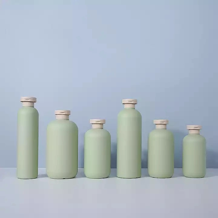 Fabrik Direktverkauf Neues Produkt Lotion Flasche Runde Schulter Flip Top Flasche Shampoo Duschgel Flasche Plüsch Material