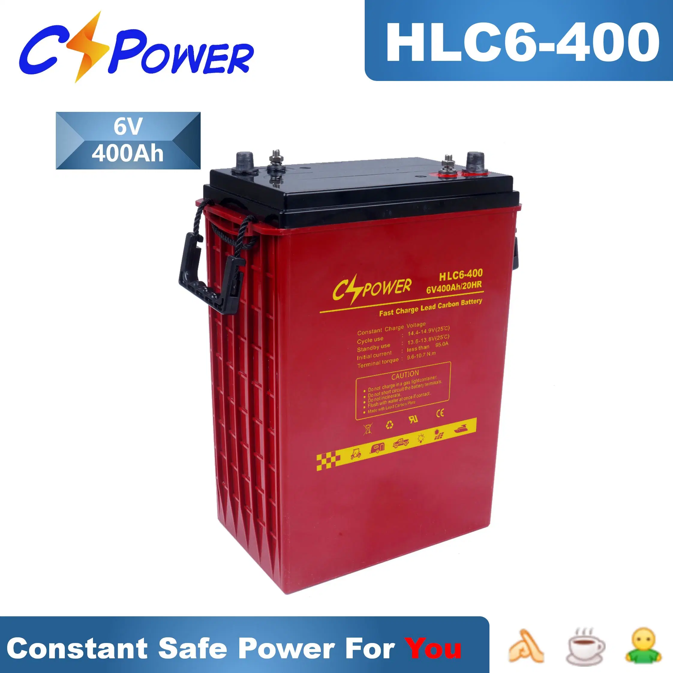Cspower Battery Fast Charge Long Life Lead Carbon Battery Hlc 6-400