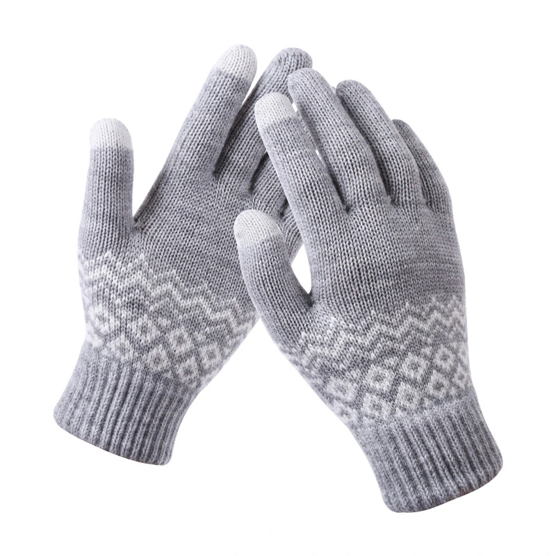 Usine Wholesale femmes hiver chaud gants tricotés écran tactile gants