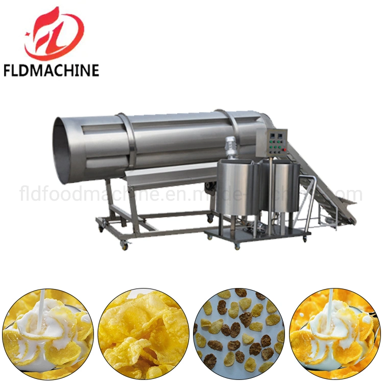 Fully Automatic Breakfast Cereal Corn Flakes Making Machine Grain Product Small Fitness Corn Flakes Production Line