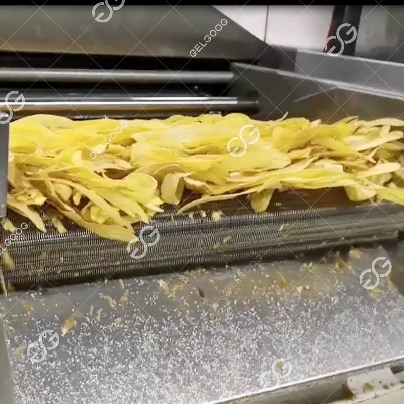 Máquina automática de aperitivos, patatas chips de plátano Banana Chips de plátano de la línea de procesamiento de la máquina de freír las papas fritas papas fritas de la línea de producción