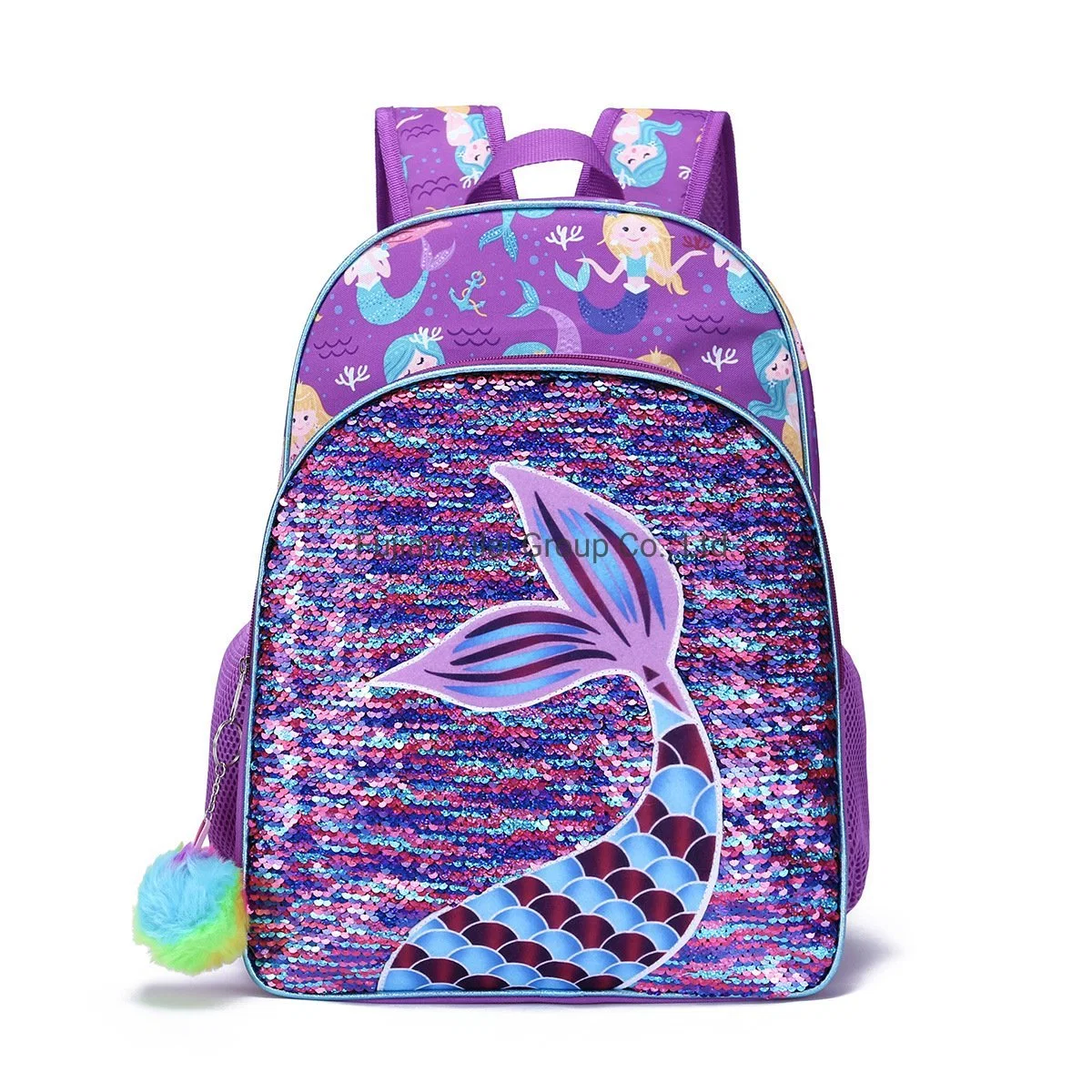 Customize Fancy New School Backpack 5-Piece Set Shoulder Bag Purse Lunch Bag for Girls