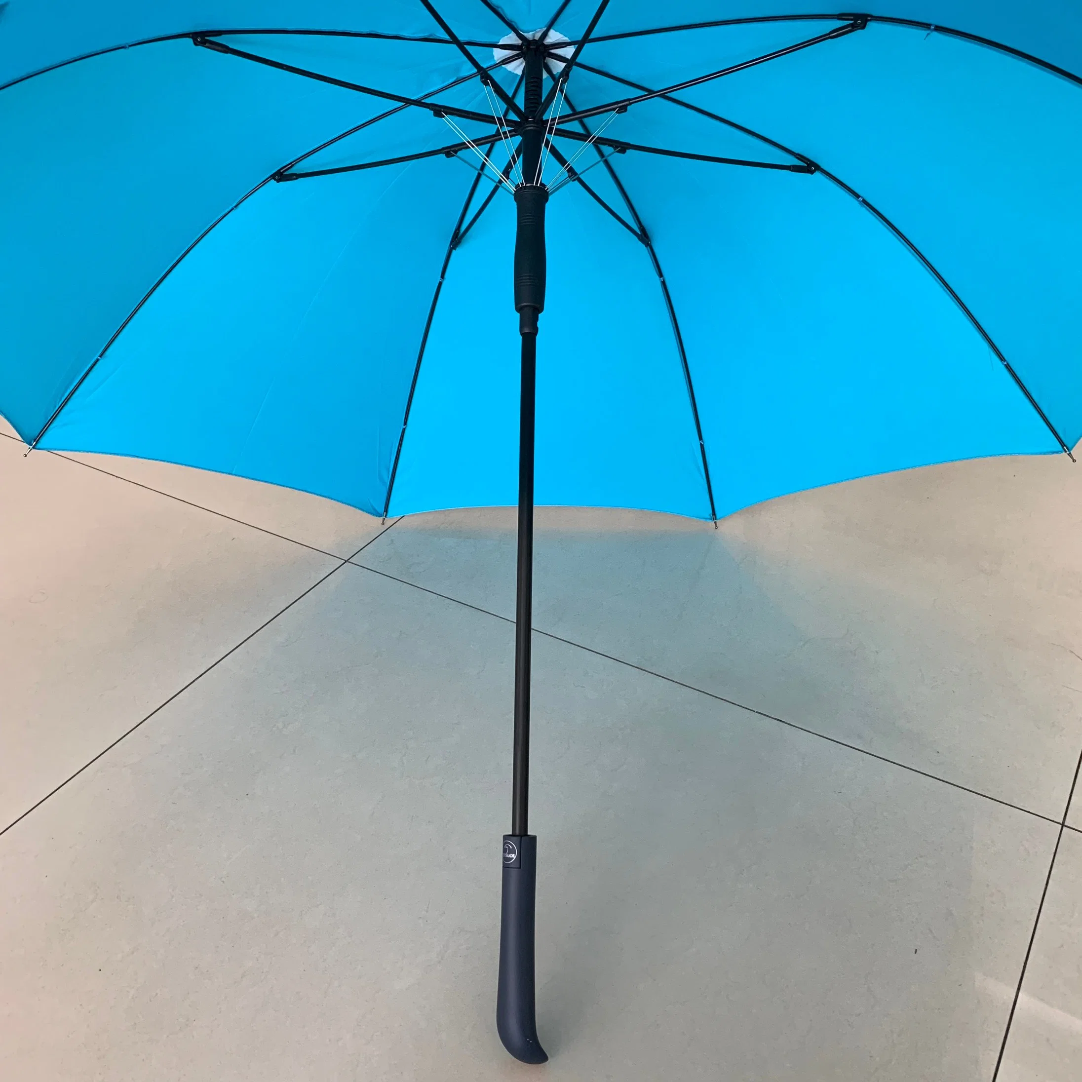 23 Inch Rubber Coating Fiberglass Rain Umbrella Colorful Automatic Open