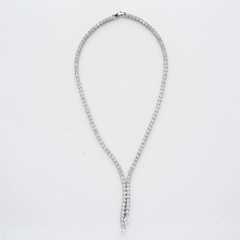 Wholesale/Supplier Simple Rhinestone Tassel Fashion Long Collar Bone Necklace