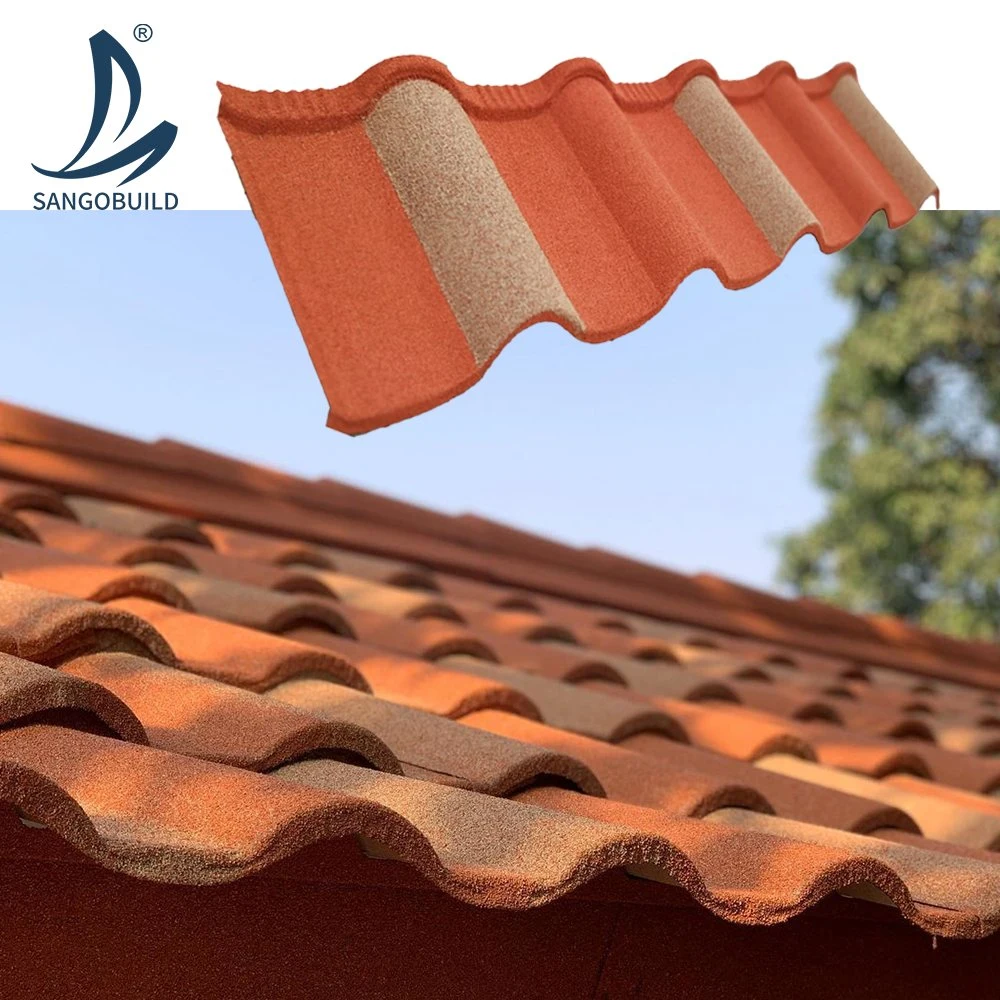 European Standard Black Stone Coated Roofing Tile Galvalume Zinc Roofing Sheet Shingle Stone Coated Construction Building Materials