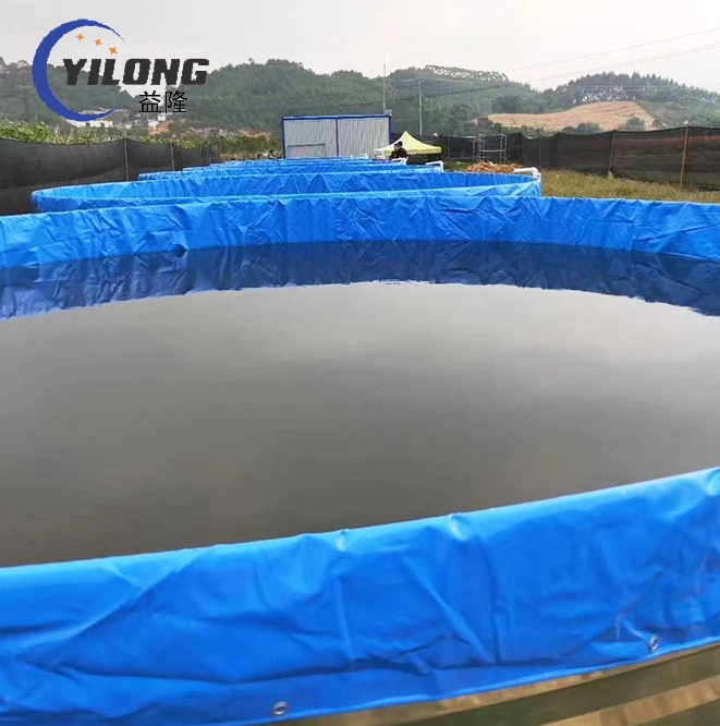 Galvanized Steel Plate Round Water Pond Tarpaulin Liner Aquaculture Fish Farming Tanks