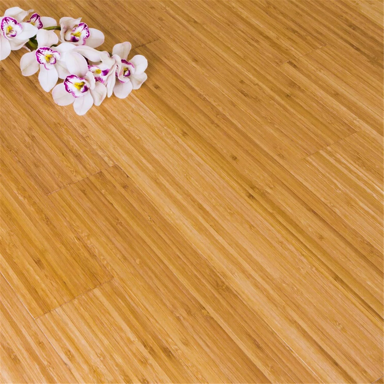 Horizontal or Vertical Pressed Solid Bamboo Flooring Made of China Moso Bamboo