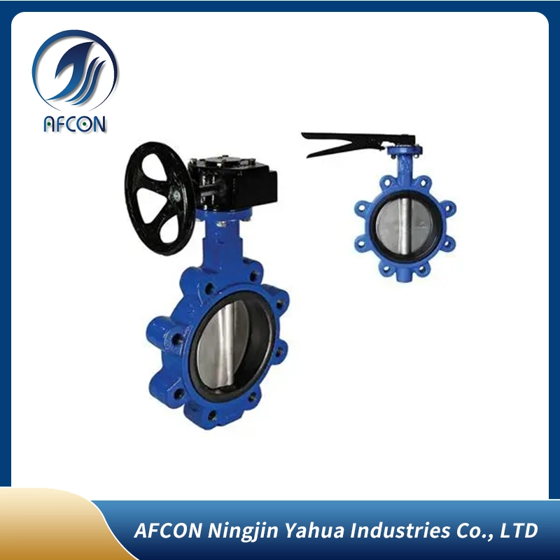 Resilient Seated Concentric Type Ductile Cast Iron Industrial Control Wafer Lug Butterfly Valves with EPDM PTFE NBR Lining API/ANSI/DIN/JIS/ASME