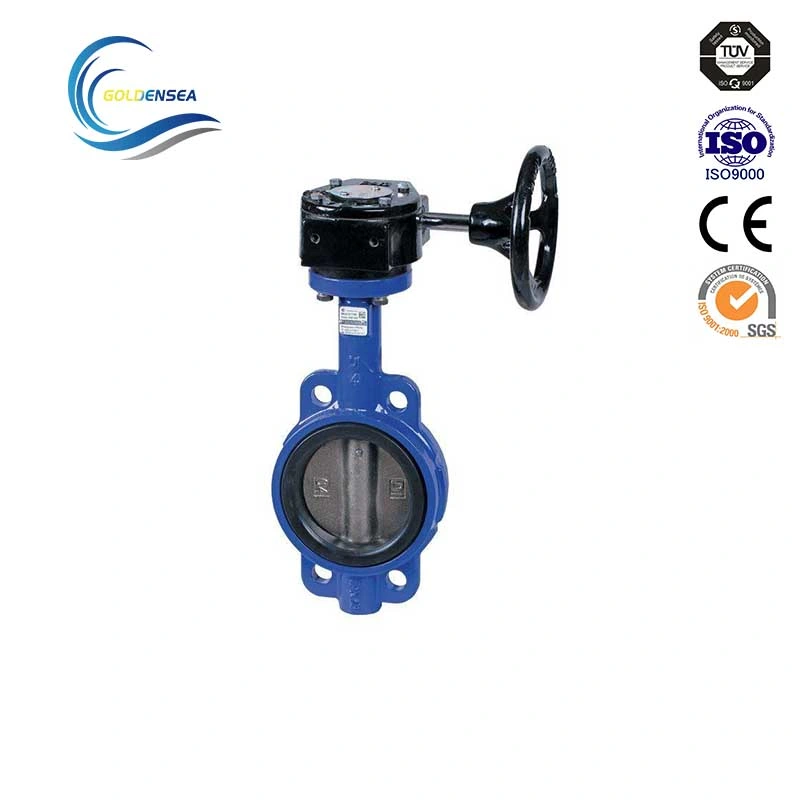 Pn16 Standard Cast Steel Wafer EPDM Control Butterfly Valve Pn16