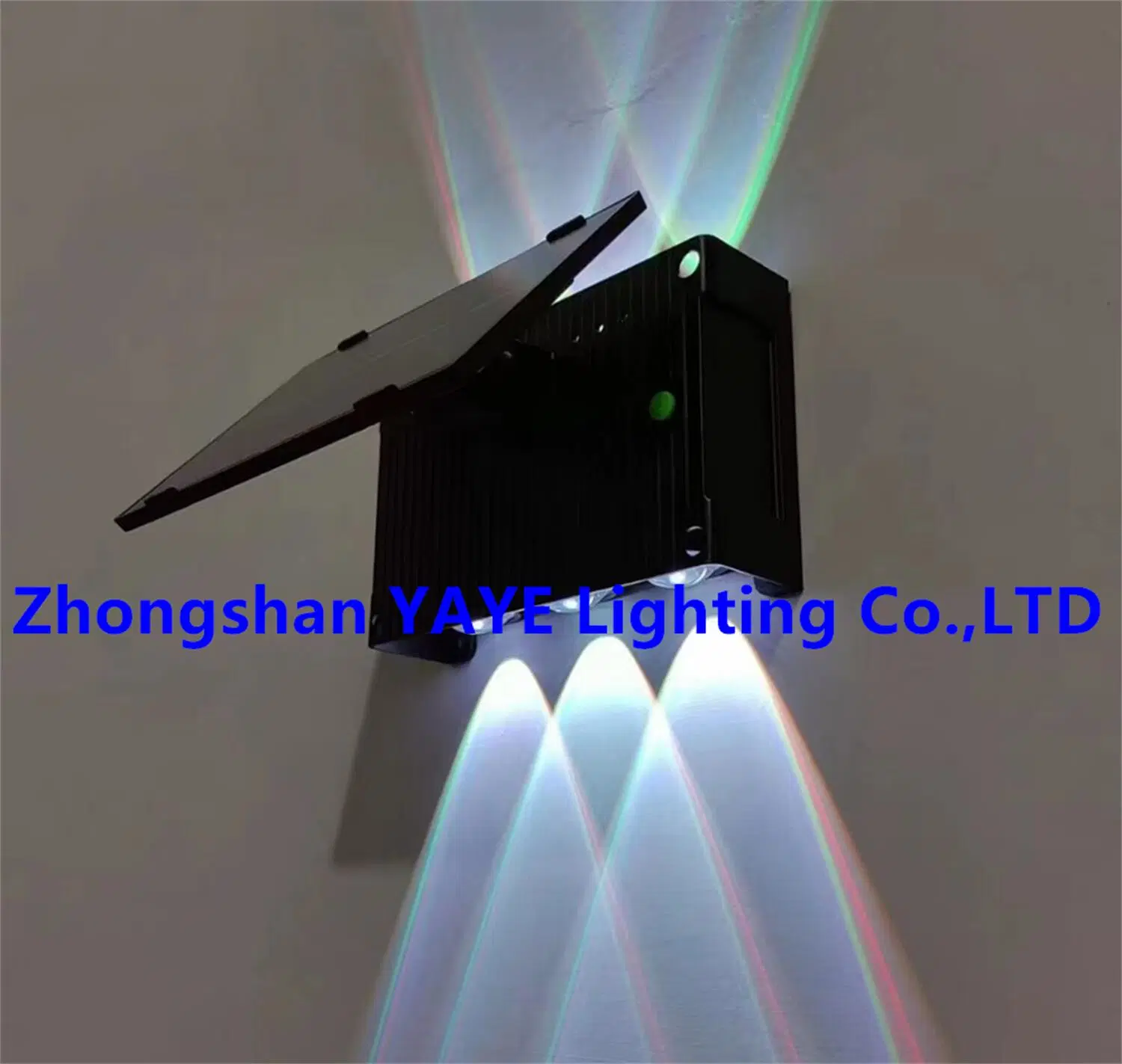 Yaye 2024 Hottest Sell Outdoor Waterproof 20W RGB ABS Solar LED Wall Landscape Park Garden Lamp 1000PCS Stock 2 Years Warranty