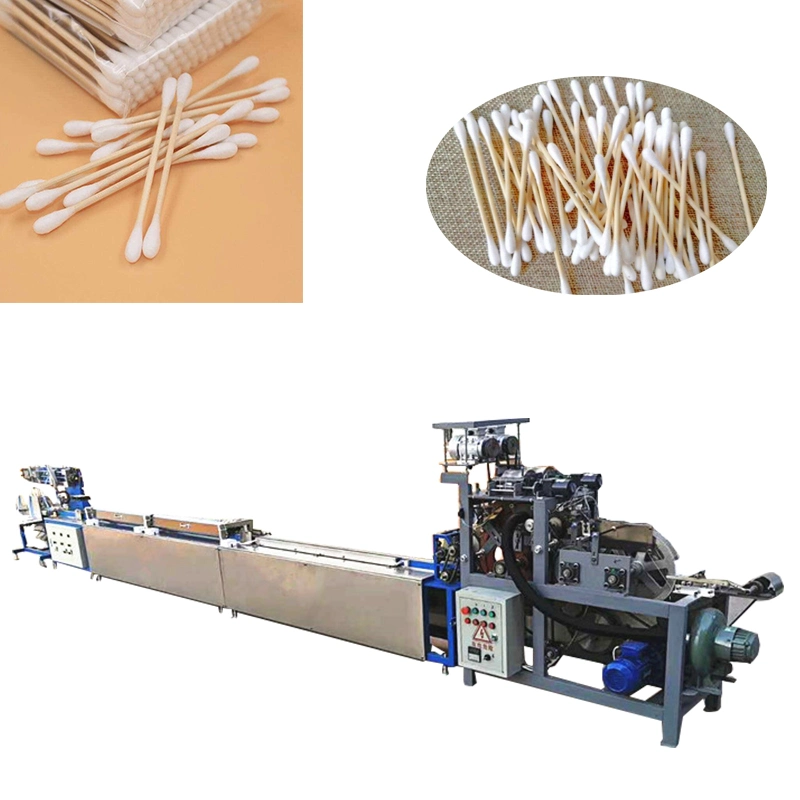 Machine de fabrication d'emballage de bâtonnets de coton médicaux pour le nettoyage automatique des oreilles, enroulements de coton en bambou, prix des bâtonnets de coton pour vente